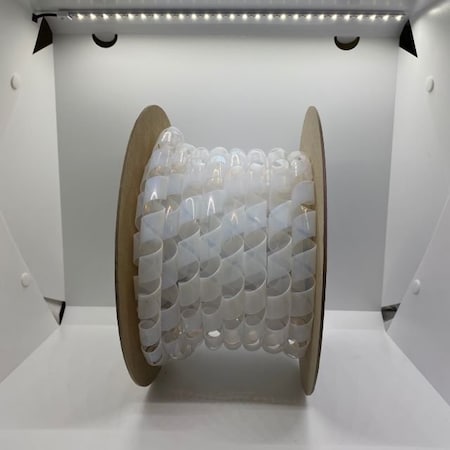 Heli-Tube Forward Cut Cable Sleeve, 0.438 in Inside Dia., 3/8 in to 3 in Max Bundle Dia., 50 ft, PTFE HT 1/2 T-50